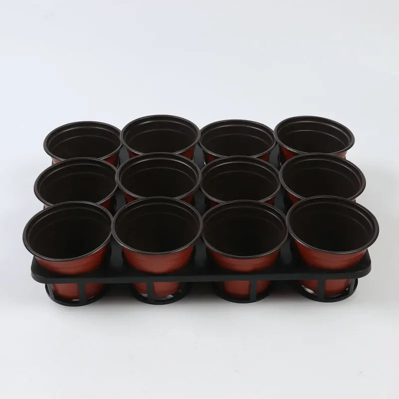Wholesale Factory Outlet Durable Plastic Black Thickened TH 12 15 Cell Hole Pot Shelves Plant Plug Growing Moth Orchid Trays