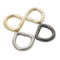 Nolvo World 4 Colors 5 Sizes Top Quality Purse Loop Flat Metal D-Ring Heavy Duty Findings for Bag Belt Strap