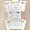 Dainty Healing Crystal Women BraceletNatural Stone Handmade Friendship BraceletStainless Steel Personalized Gifts