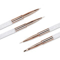 High Quality USA Popular Diamonds 3D Nail Art Brush Gillter Custom Box Gold Metal Handle 100% Kolinsky Acrylic Nail Brush