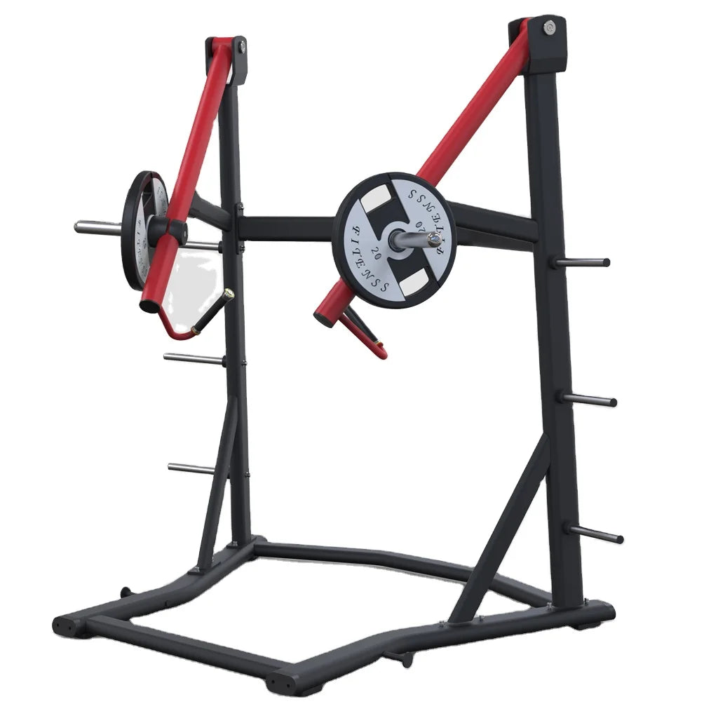 Factory Price Commercial Use Steel Weight Lifting Free Weights Plate Loaded Gym Fitness Equipment Standing Press Chest Safety