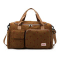 Custom Duffle Bag for Gym Sports Women Girls Workout Travel Corduroy Bag Weekender with Shoe Compartment and Wet Pocket