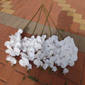 New 9 Head White Orchids Flowers Real Touch Latex Phalaenopsis Artificial Orchids