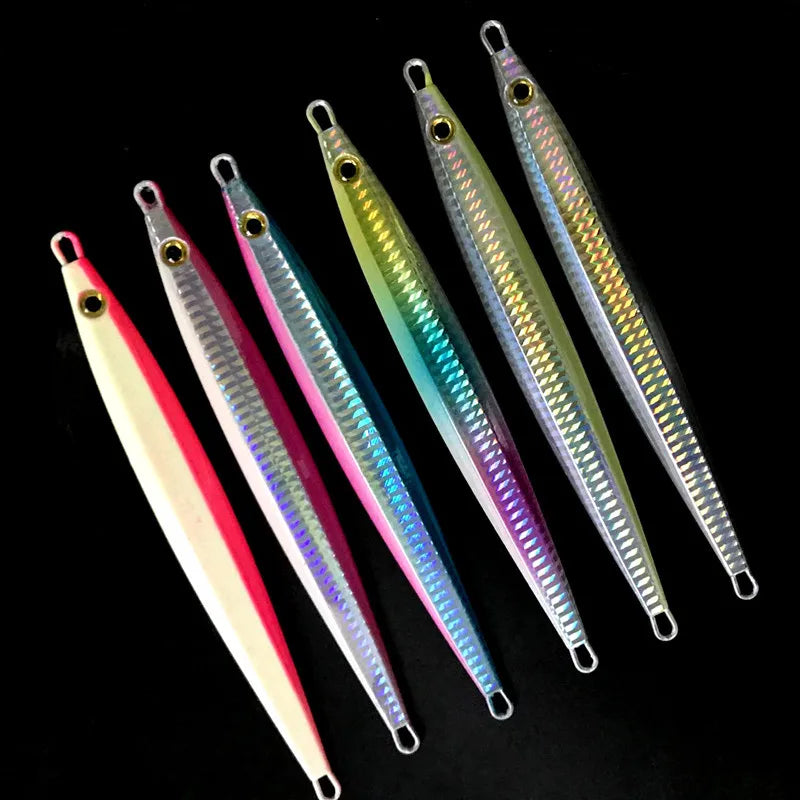 150g Luminous Glow Metal Jigging Slow Pitch Jig Fast Sinking Hard Lure Lead Fish Fishing Lure