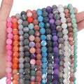 Colorful Beads Wholesale 4/6/8/10mm Frosted Weathered Stone Beads Cracked Crab Agates Beads DIY Jewelry for Making