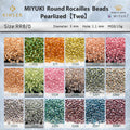 Miyuki Round Rocailles 8/0 Beads 3 mm [18 Color Pearlized Second Series ]10g Pack