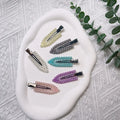 Seamless Hairclip Logo Flat No Dent Creaseless Duck Hairgrips Pearl Rhinestone Makeup Hair Pins No Bend Less No Crease Clips