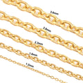 Fine Fashion Body Jewelry 18K Gold Plated Charms O Chain DIY Necklace Accessories Clavicle Chain Spool Roll Meter
