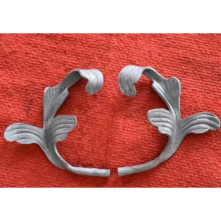 160x150mm Wrought Iron Elements Ornamental Components Leaves for Stair Gate Fence Parts