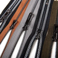 Hengda Custom Open End Heavy Duty Brass Metal Zipper with Eco-Friendly Feature Silver/Gold Teeth Multi-colored Tape