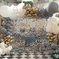 Wedding Decoration Panel Glitter Silver Sequin Shimmer Wall Backdrop Advertising Backdrop Square Sequin Shimmer Wall Panels