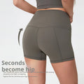 SHINBENE 3" Women's Plain Sport Pants High Waist Gym Yoga Fitness Workout Shorts