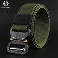 Outlet Fashion Designer Adult and Children Belt Buckle Metal Nylon Canvas Black Belts in Bulk