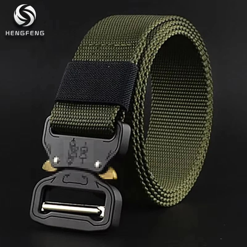 Outlet Fashion Designer Adult and Children Belt Buckle Metal Nylon Canvas Black Belts in Bulk