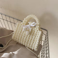 Wholesale Handmade Women Pearl Clutch Bag 2025 Hot Ladies Chain Beaded Evening Bag Wedding Clutch Ladies Artificial Pearl Purse