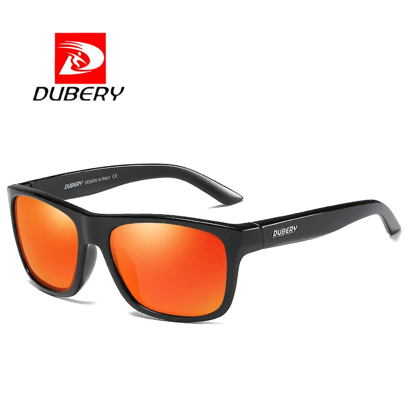 DUBERY Official Store Men's Green Polarized Sunglasses UV400 Protection Sports Fashion Style Outdoor D182 Small Square