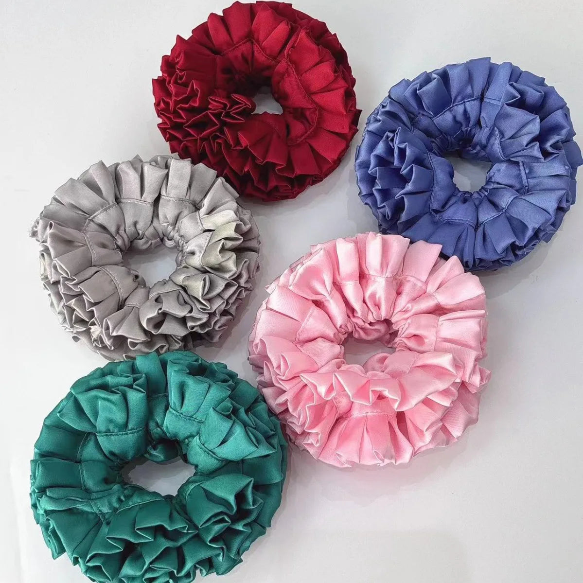 2025 Hair Ties Trending Products New Arrival Flower Blooming Hair Band Exaggerated High-Quality Designer Hair Scrunchies