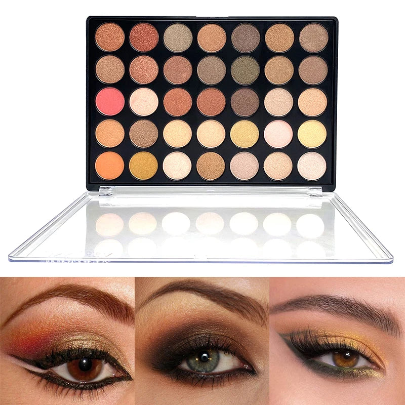 Cosmetic Eyeshadow Palette 35 Color Makeup Glitter Shimmer Matte Eye Shadow Palette Eyeshadow Palette