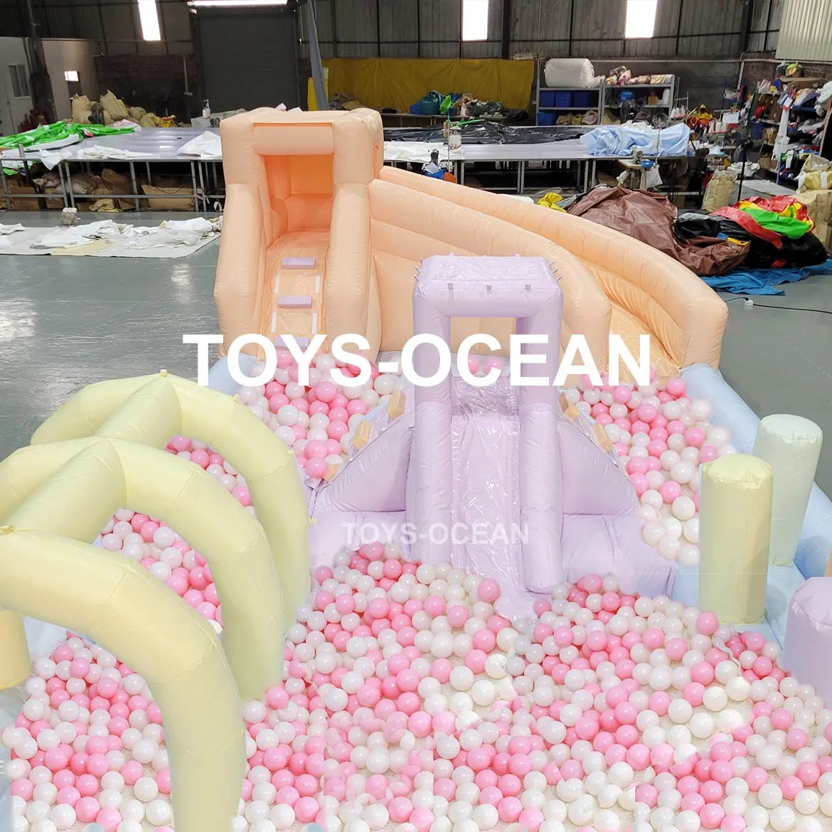 Customized Commercial Grade Multifunctional Soft Play Equipment Ball Pool Inflatable Water Park Playground Slide Bounce Combo