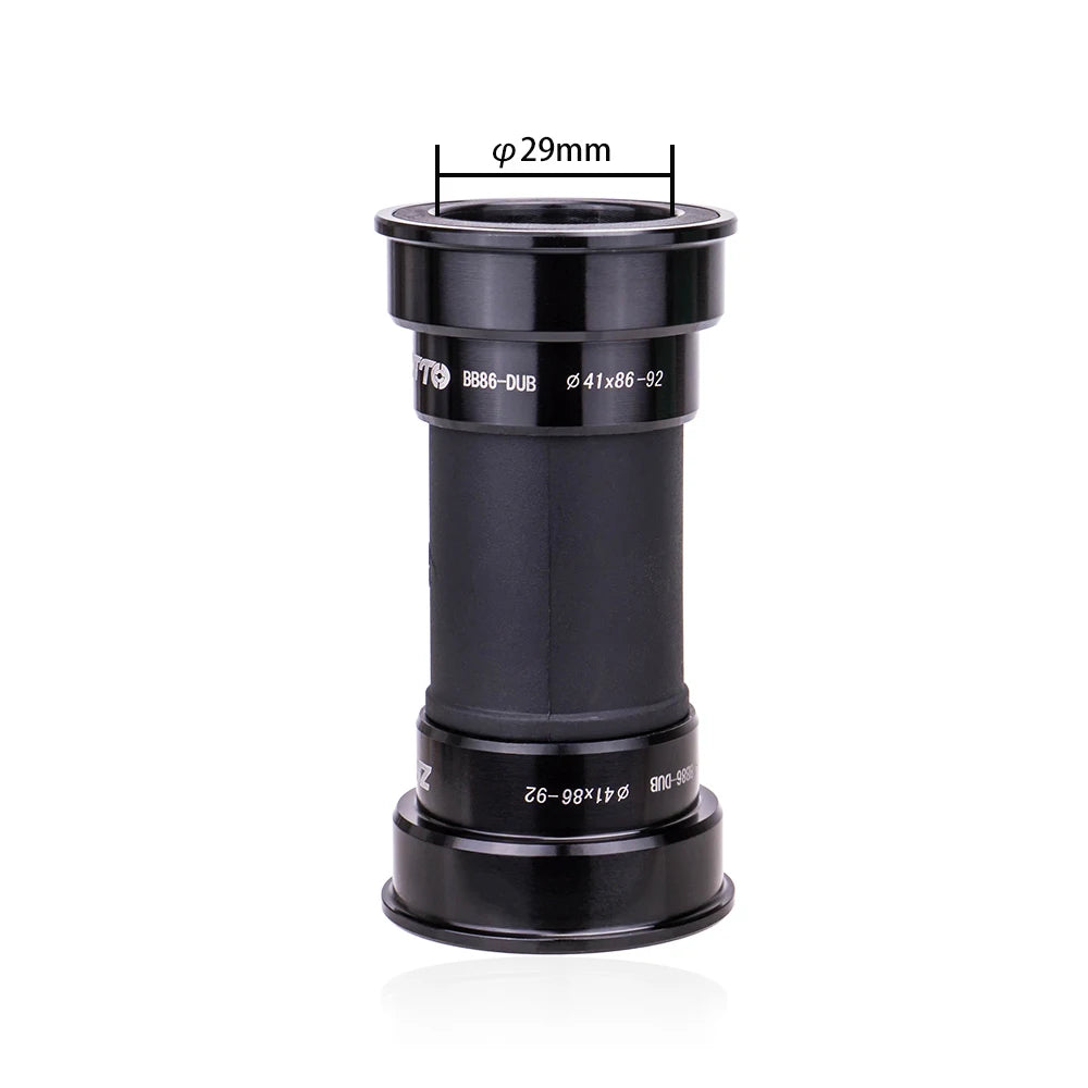 ZTTO BB86 DUB Bottom Bracket Ceramic BB BB92 BB86 Thread Lock Press Fit BB Waterproof for MTB Road Bike BB86 41mm 29mm Crankset