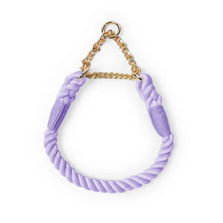 Durable Anti-Burst Cotton Rope Pet Dog Collar with Gold Buckle Premium Category Product