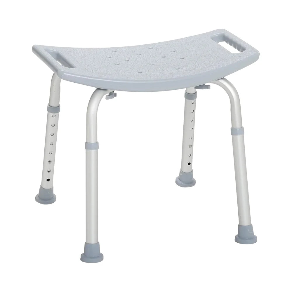 MSMT Modern Style Aluminum Shower Bench Medical White Bathroom Safety Equipment for Rehabilitation Therapy & Tub Chair