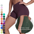Cross V Waist 3-seam Back Waistband Yoga Shorts Wholesale Running Sports Shorts Short Gym Fitness Leggings Yoga Shorts for Women
