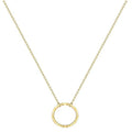 Fashion Explosion Gold Moon Stainless Steel Circle Pendant Necklace for Mom