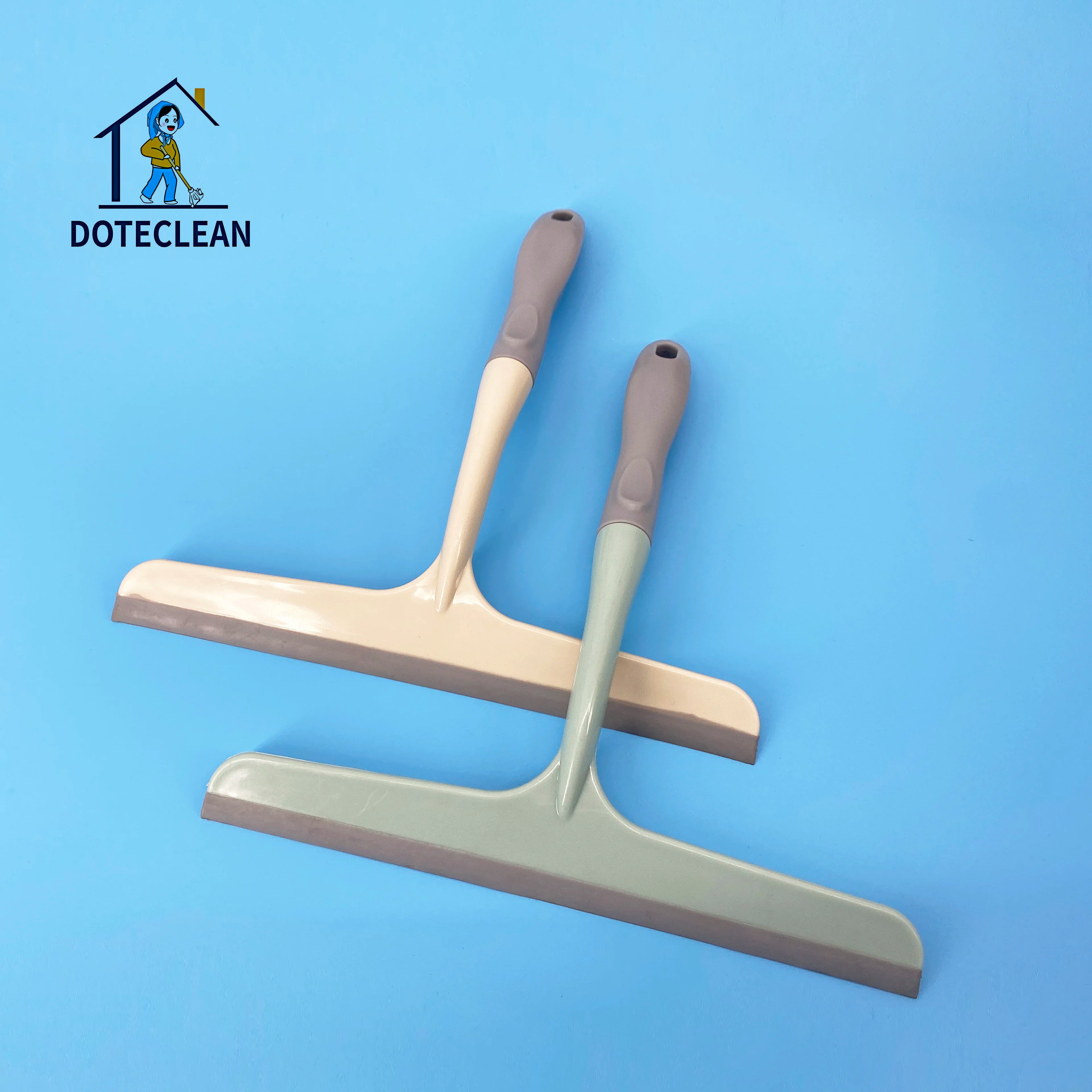 PP + TRP Window Wiper with Easy Clean Glass Squeegee Plastic Handle
