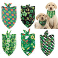 Wholesale Stocked Summer Leaf Clover Breathable Ice Silk Triangle Neck Bandana Scarf