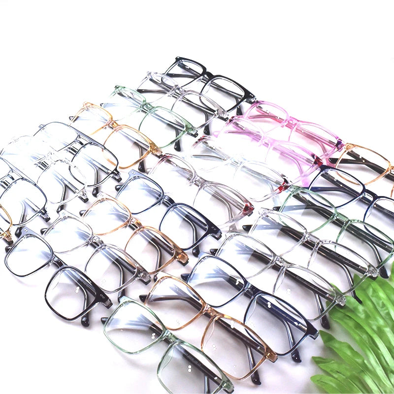 Latest Wholesale Mixed Designer PC Animal Pattern Unisex Square Optical Eyeglass Frames