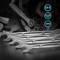 DURATECH 8-Piece Torque Wrench Set SAE 5/16\" to 3/4\" 12-Point Combination Wrench Set with Wrench Organizer OEM Customizable
