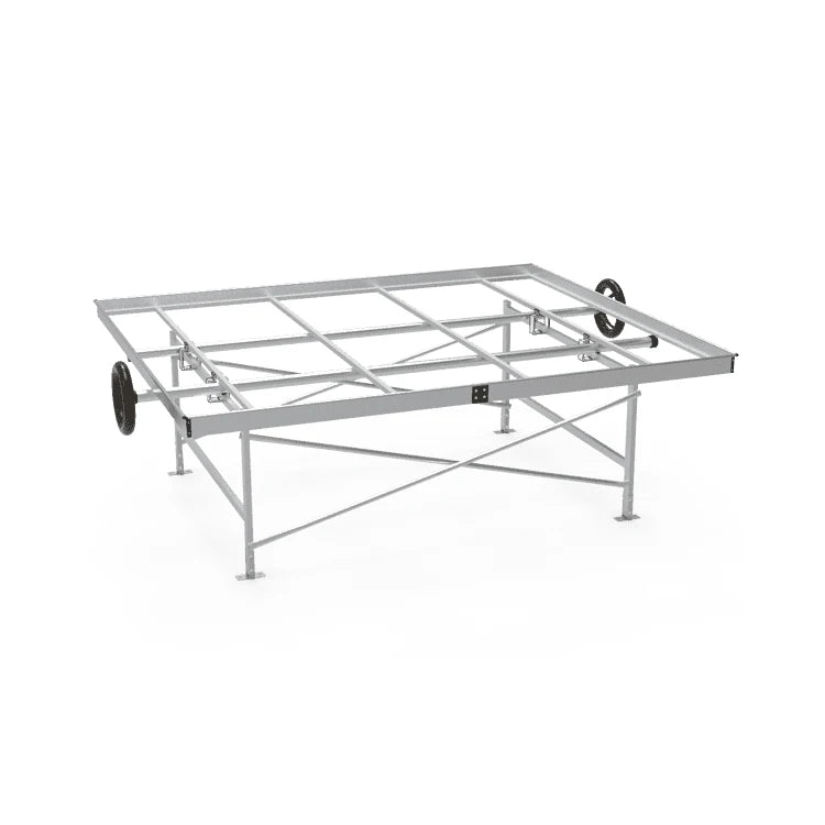 Agriculture Growing Single-Span Large Hydroponic System Wire Mesh Automated Rolling Benches Table PE Material Movable Customized