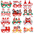 2023 Cute Christmas Glitter Kids Adults Party Glasses Frames New Year Kids Gift Christmas Party Favors Holiday Sunglasses