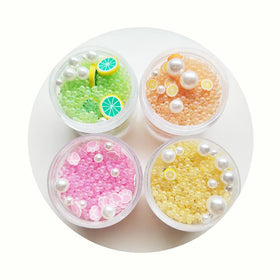 Lime Green Orange Lemon Yellow Peach Pink Pearl Mix for Snow Globes Tumblers Decodenr Whipped Cream Polymer Clay Projects