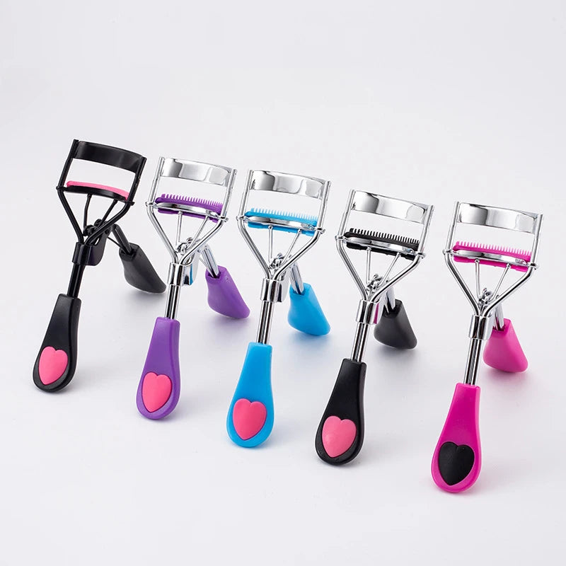 Professional Customize logoStainless Steel Beauty Accessory Creating Long-lasti Built Eye Lash Curler Eyelash Curler with Comb