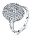 Real 925 Sterling Silver Twilight Ring for Women Micro Paved Zircon Stone Moissanite Rings Engagement Fine Jewelry