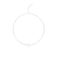 S925 Silver Broken Silver Necklace with 9-10mm Natural Freshwater Pearls Cute Beads Style Tempered Simple Jewelry for Gifts