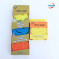 Soft Warm Water Hard Cold for Deep Cleaning-Dishwasher Safe Multi-use Scratch-Free Odor-Resistant Sponge Scouring Pads