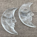 2026 Natural Polished Crystals Quartz Sun and Moon Face Hand Carved Reiki Healing Gemstone for Home Decoration