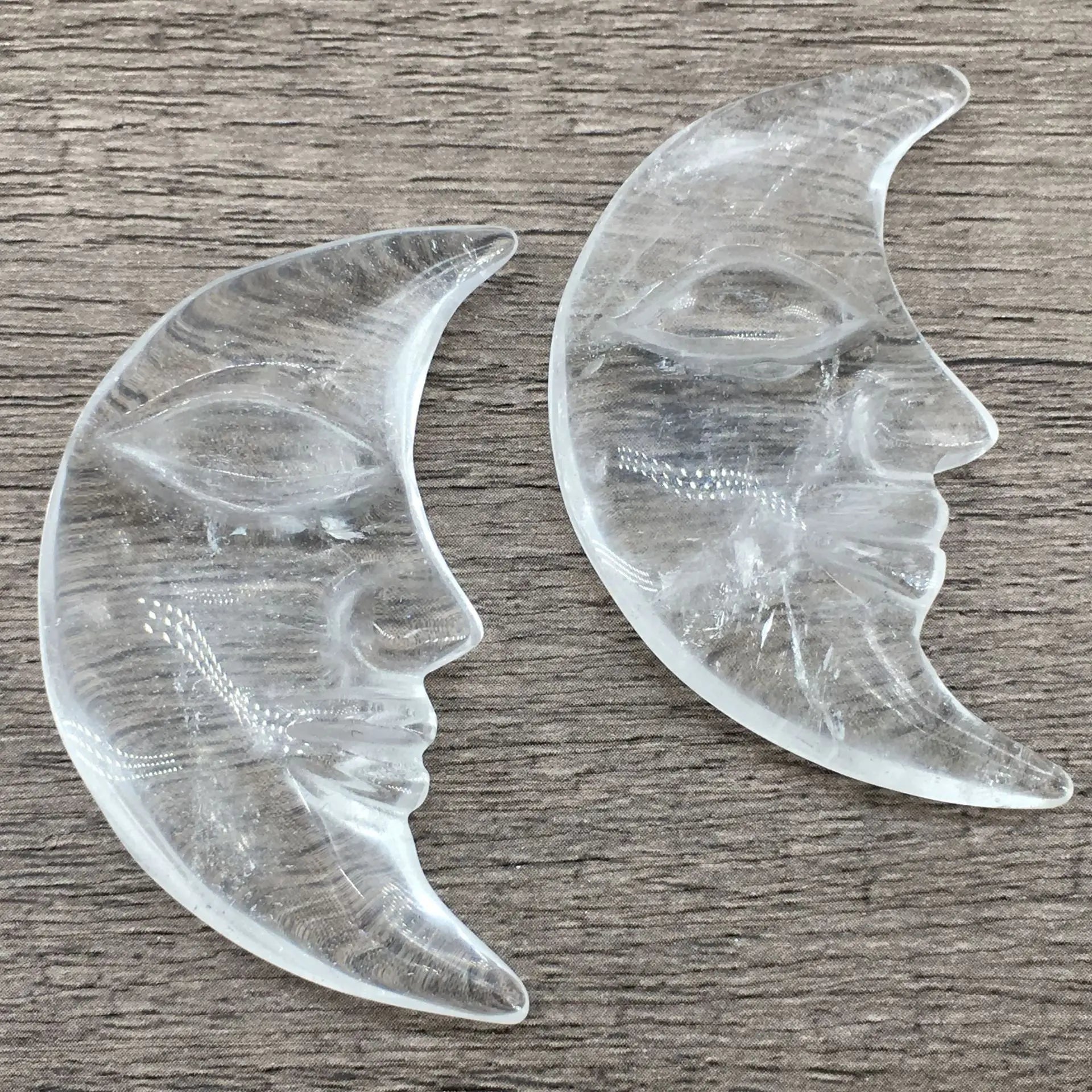 2026 Natural Polished Crystals Quartz Sun and Moon Face Hand Carved Reiki Healing Gemstone for Home Decoration