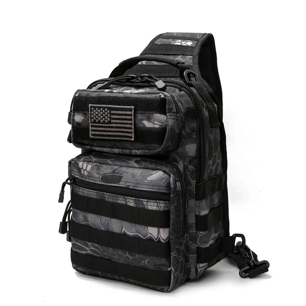 Men's Tactical Molle EDC Tools Sling Crossbody Bag Concealed Holster Carry Pouch Shoulder Bags