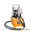 750W 8L Tank Solenoid Valve 220V Electric Powered Double Acting Hydraulic Pump High Power Capacity Mining Tools