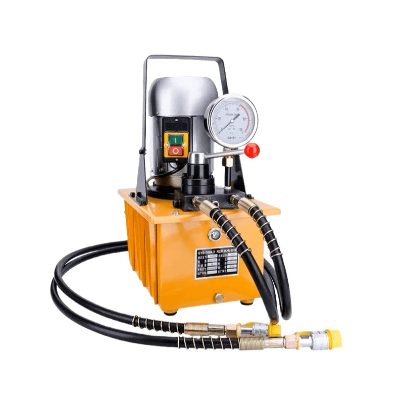 750W 8L Tank Solenoid Valve 220V Electric Powered Double Acting Hydraulic Pump High Power Capacity Mining Tools