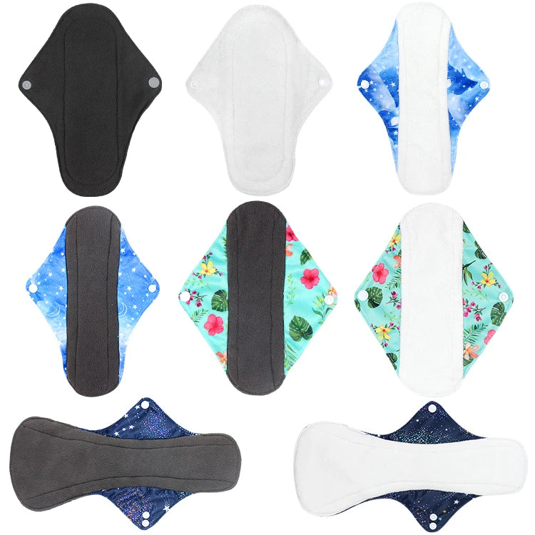 Famicheer BSCI Reusable Cloth Sanitary Menstrual Pads Sets Bamboo Washable Menstrual Pads