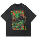 Customizable High Quality 100% Cotton Knitted T-Shirt Street Personalized Printed Design for Men Women Washed Men's T-shirts