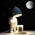 Adjustable Robot Electric Candle Warmer Lamp with Timer White Resin 220V Fragrance Home Decoration