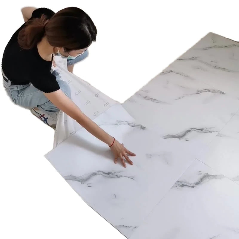 UDK Luxury Vinyl Stone Plastic Composite Floor Tiles Waterproof SPC Wood Plank Flooring PVC Material with Adhesive Installation