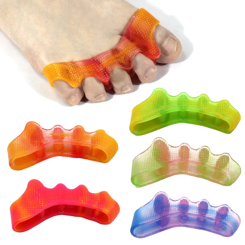 Wholesale Gel Toe Spreader Bunion Toe Separator Hammer Straightener Toes Corrector Splint Claw Bunion 1 Pair With Massage Points