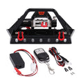 Metal Front Bumper With LED Light & Winch for Axial SCX10 SCX10 II III Traxxas TRX-4 TRX4 1/10 RC Crawler Car Upgrade Parts